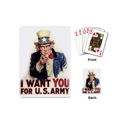 Uncle Sam Playing Cards (mini)  by Valentinaart