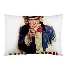 Uncle Sam Pillow Case (two Sides) by Valentinaart