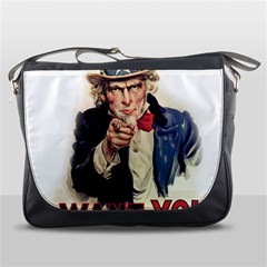 Uncle Sam Messenger Bags by Valentinaart