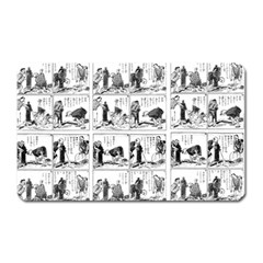 Old Comic Strip Magnet (rectangular) by Valentinaart