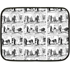 Old Comic Strip Double Sided Fleece Blanket (mini)  by Valentinaart