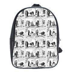 Old Comic Strip School Bags(large)  by Valentinaart