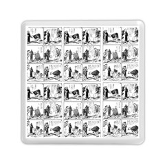 Old Comic Strip Memory Card Reader (square)  by Valentinaart