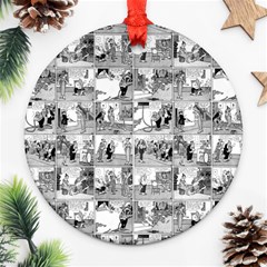 Old Comic Strip Ornament (round) by Valentinaart