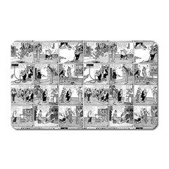 Old Comic Strip Magnet (rectangular) by Valentinaart