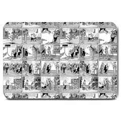 Old Comic Strip Large Doormat  by Valentinaart