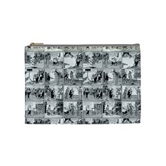 Old Comic Strip Cosmetic Bag (medium)  by Valentinaart