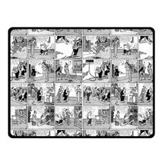 Old Comic Strip Fleece Blanket (small) by Valentinaart