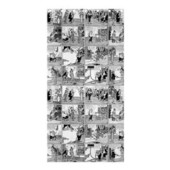 Old Comic Strip Shower Curtain 36  X 72  (stall)  by Valentinaart