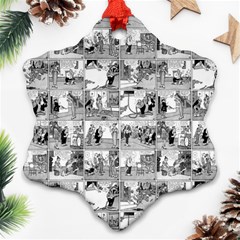 Old Comic Strip Snowflake Ornament (two Sides) by Valentinaart