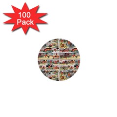 Old Comic Strip 1  Mini Buttons (100 Pack)  by Valentinaart