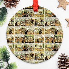 Old Comic Strip Ornament (round) by Valentinaart