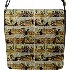 Old Comic Strip Flap Messenger Bag (s) by Valentinaart