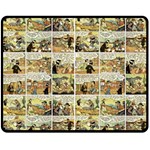 Old comic strip Double Sided Fleece Blanket (Medium)  58.8 x47.4  Blanket Front