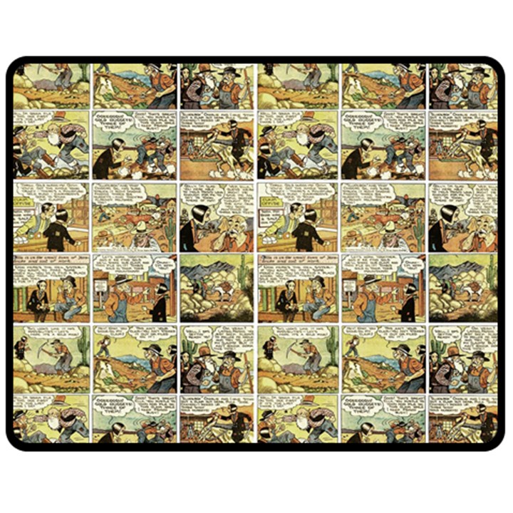 Old comic strip Double Sided Fleece Blanket (Medium) 