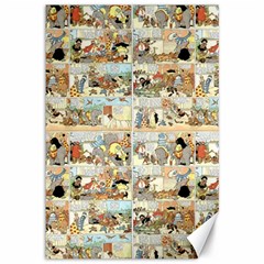 Old Comic Strip Canvas 12  X 18   by Valentinaart