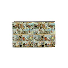 Old Comic Strip Cosmetic Bag (small)  by Valentinaart