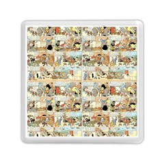 Old Comic Strip Memory Card Reader (square)  by Valentinaart