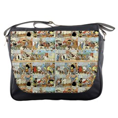 Old Comic Strip Messenger Bags by Valentinaart