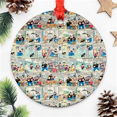 Old Comic Strip Ornament (round) by Valentinaart