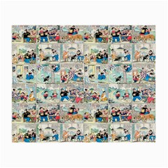 Old Comic Strip Small Glasses Cloth (2-side) by Valentinaart