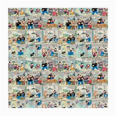 Old Comic Strip Medium Glasses Cloth by Valentinaart