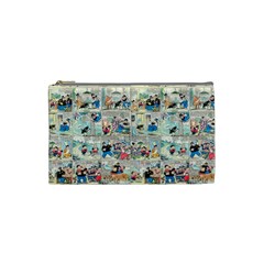 Old Comic Strip Cosmetic Bag (small)  by Valentinaart