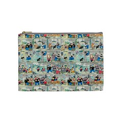 Old Comic Strip Cosmetic Bag (medium)  by Valentinaart