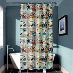 Old Comic Strip Shower Curtain 36  X 72  (stall)  by Valentinaart