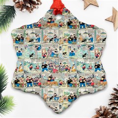 Old Comic Strip Snowflake Ornament (two Sides) by Valentinaart