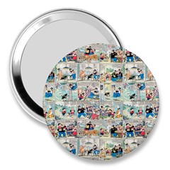 Old Comic Strip 3  Handbag Mirrors by Valentinaart