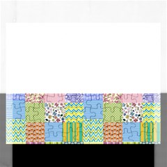 Old Quilt Rectangular Jigsaw Puzzl by Valentinaart