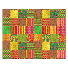 Old Quilt Rectangular Jigsaw Puzzl by Valentinaart