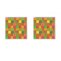 Old Quilt Cufflinks (square) by Valentinaart