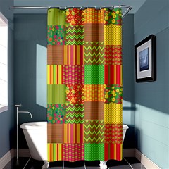 Old Quilt Shower Curtain 36  X 72  (stall)  by Valentinaart