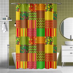 Old Quilt Shower Curtain 48  X 72  (small)  by Valentinaart