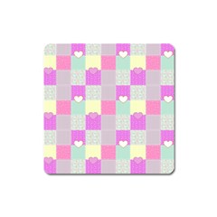 Old Quilt Square Magnet by Valentinaart