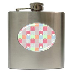 Patchwork Hip Flask (6 Oz) by Valentinaart