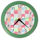 Patchwork Color Wall Clocks Front