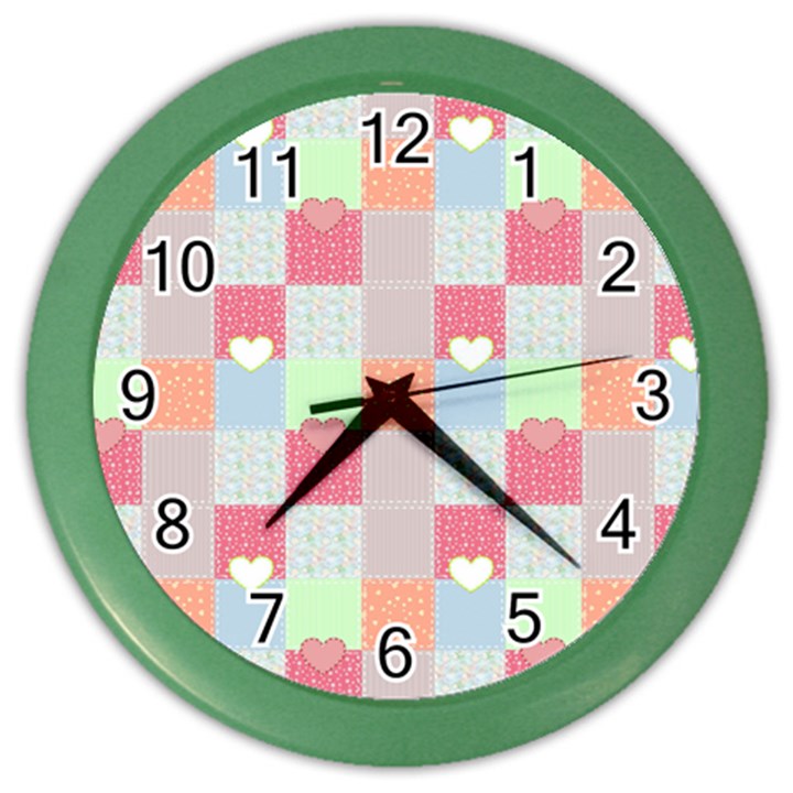 Patchwork Color Wall Clocks