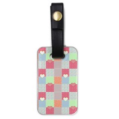 Patchwork Luggage Tags (one Side)  by Valentinaart