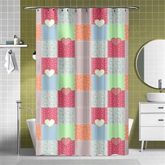 Patchwork Shower Curtain 48  X 72  (small)  by Valentinaart