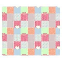 Patchwork Double Sided Flano Blanket (small)  by Valentinaart