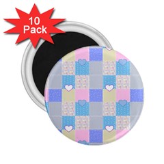 Patchwork 2 25  Magnets (10 Pack)  by Valentinaart