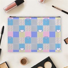 Patchwork Cosmetic Bag (large)  by Valentinaart