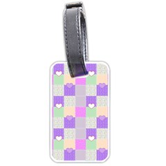 Patchwork Luggage Tags (one Side)  by Valentinaart