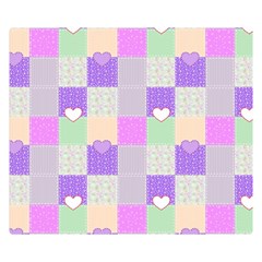 Patchwork Double Sided Flano Blanket (small)  by Valentinaart