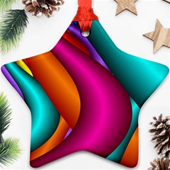 Fractal Wallpaper Color Pipes Ornament (star) by Amaryn4rt