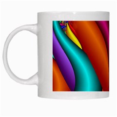 Fractal Wallpaper Color Pipes White Mugs by Amaryn4rt