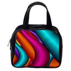 Fractal Wallpaper Color Pipes Classic Handbags (one Side) by Amaryn4rt